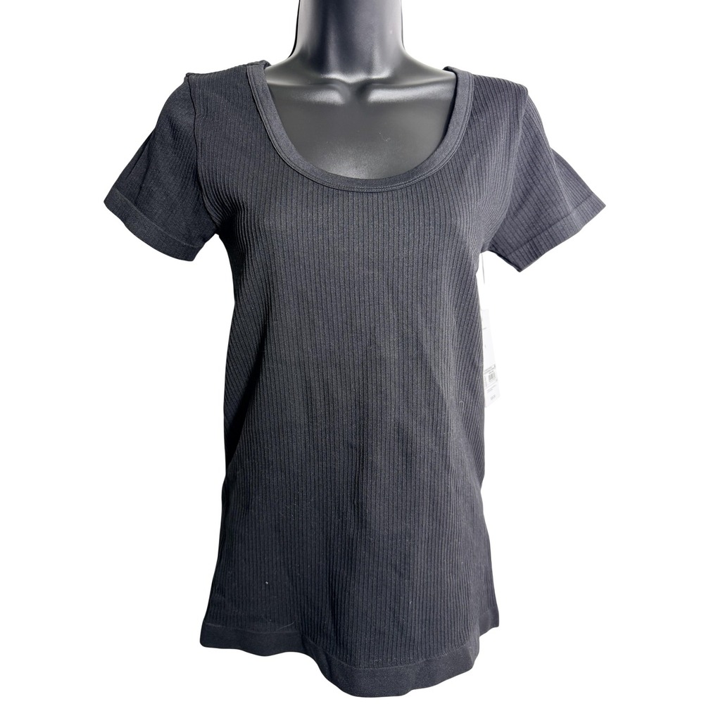 Isabel By Ingrid & Isabel Shirt Womens Small Black Seamless Ribbed Maternity Top